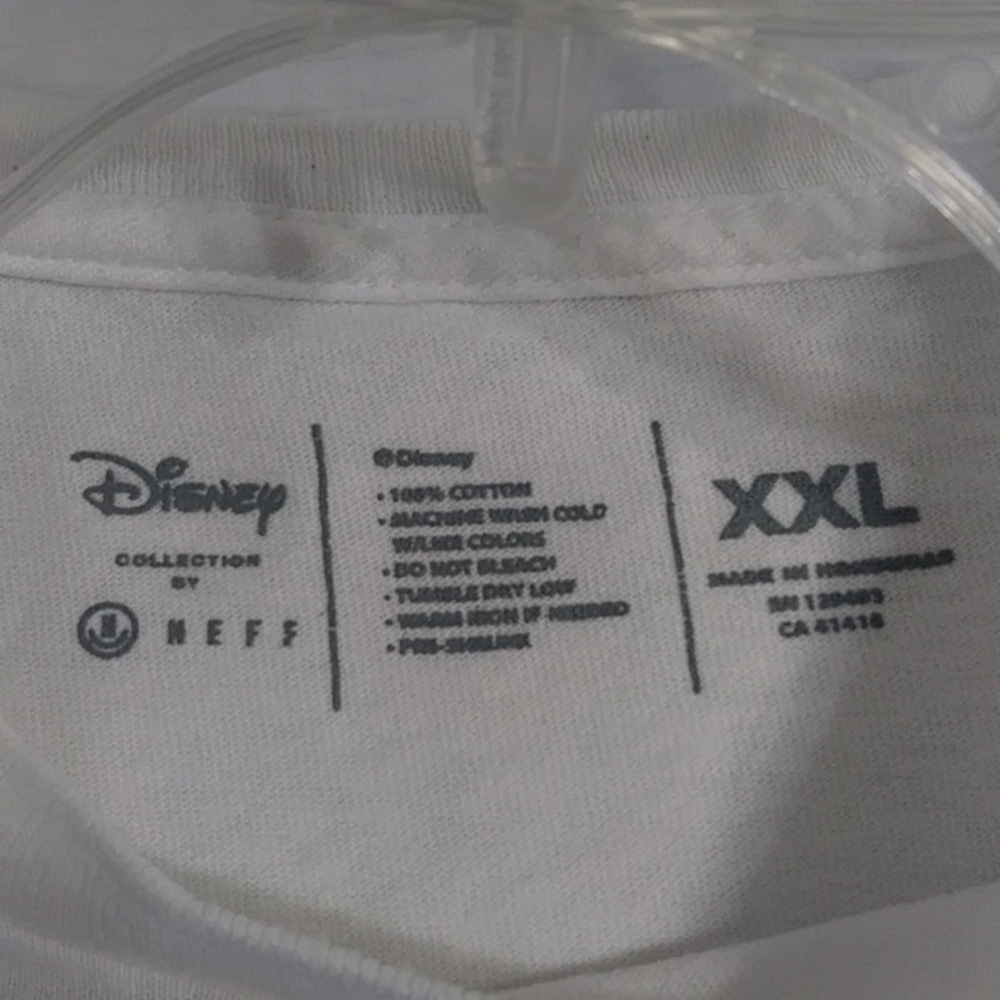 Disney Mickey Mouse Men's White & Black Floral Print Graphic T-Shirt *GUC* - Picture 5 of 5